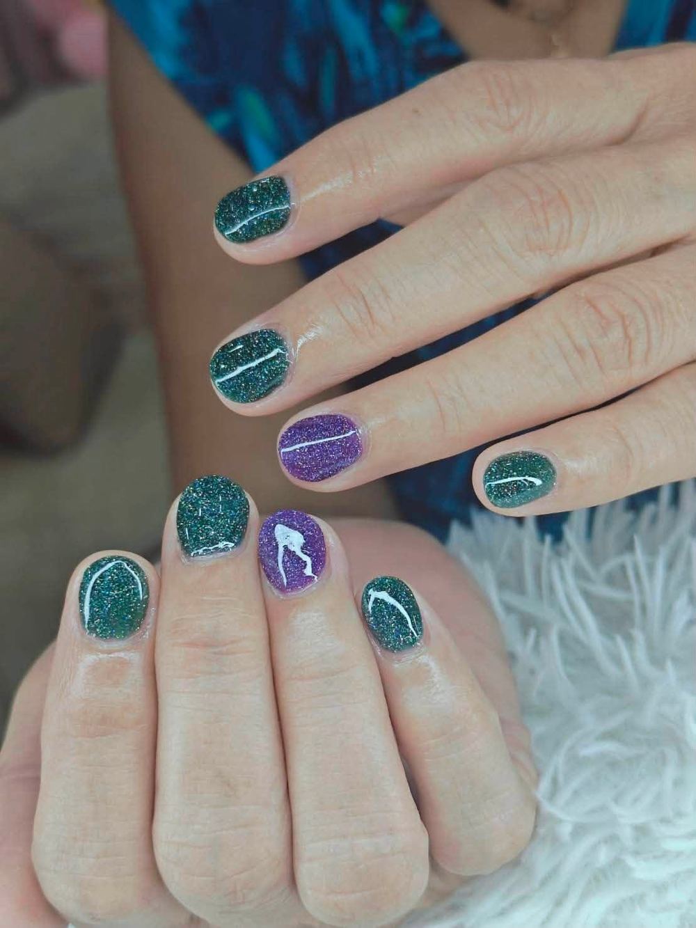 ผลงานทำเล็บมือโทนสีนู้ด Mali Nail & Spa